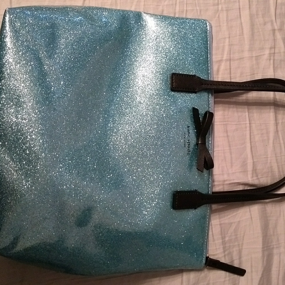 NWT Blue sparkly Kate Spade purse.